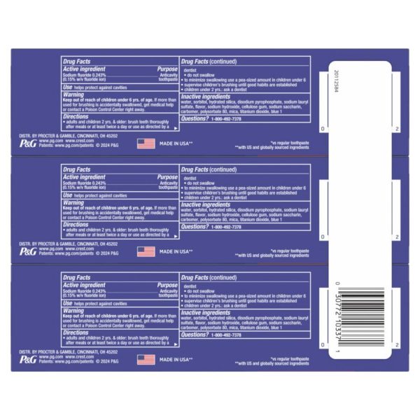 Crest 3D White Advanced Teeth Whitening Toothpaste, Crest 3D White - Image 8