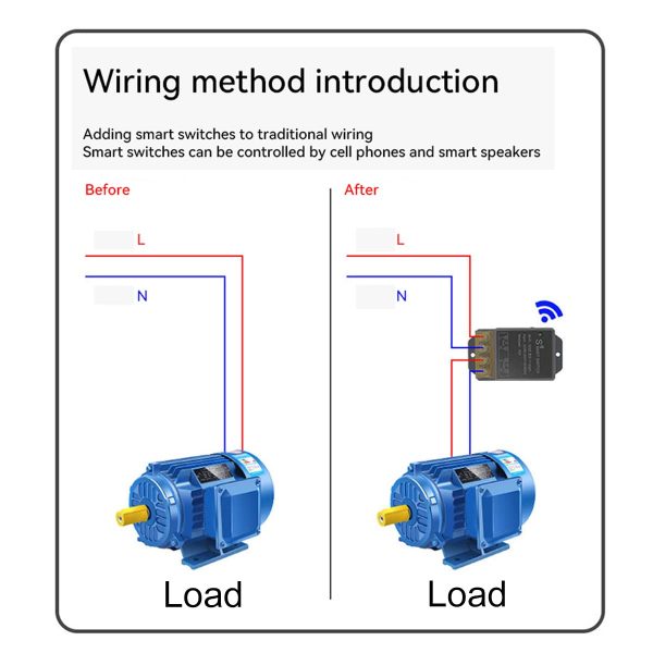 Smart Relay Switch Work with Ewelink, 30A WiFi Wireless Intelligent Relay - Image 3