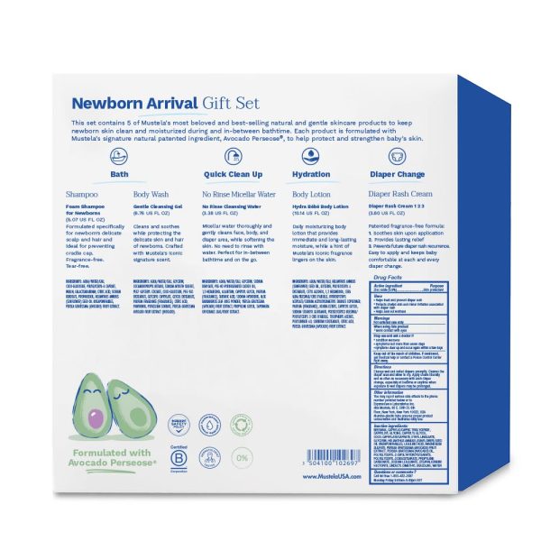 Mustela Newborn Arrival Gift Set - Baby Skincare & Bath Time Essentials - - Image 2