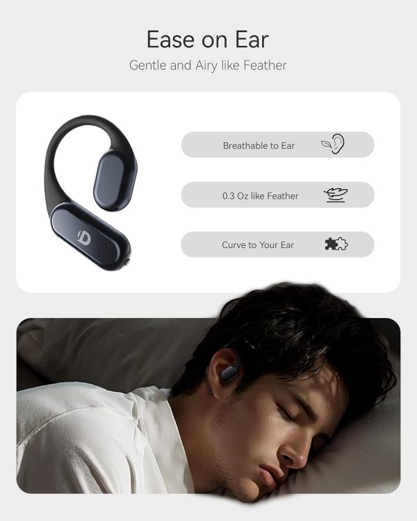 True Wireless Bone Conduction Headphones, OWS Open Ear Headphones with - Image 4