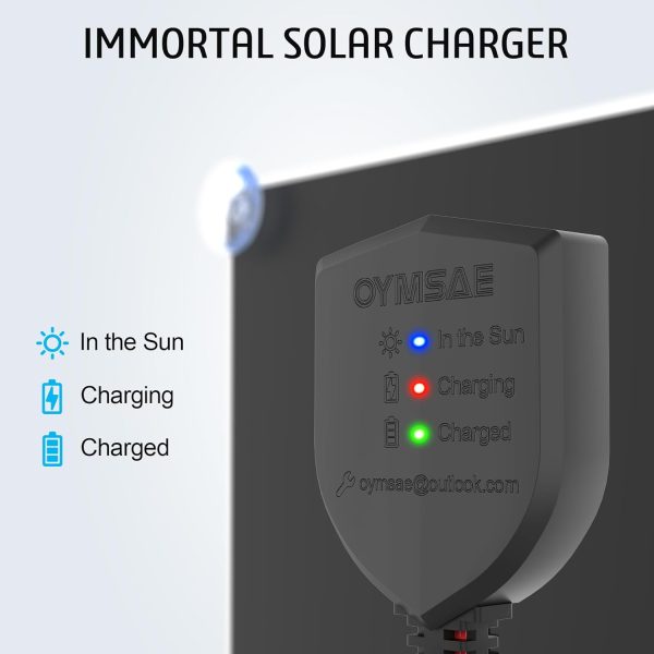 OYMSAE 30 Watt 12 Volt Solar Panel Solar Trickle Charger 30W 12V Portable - Image 7