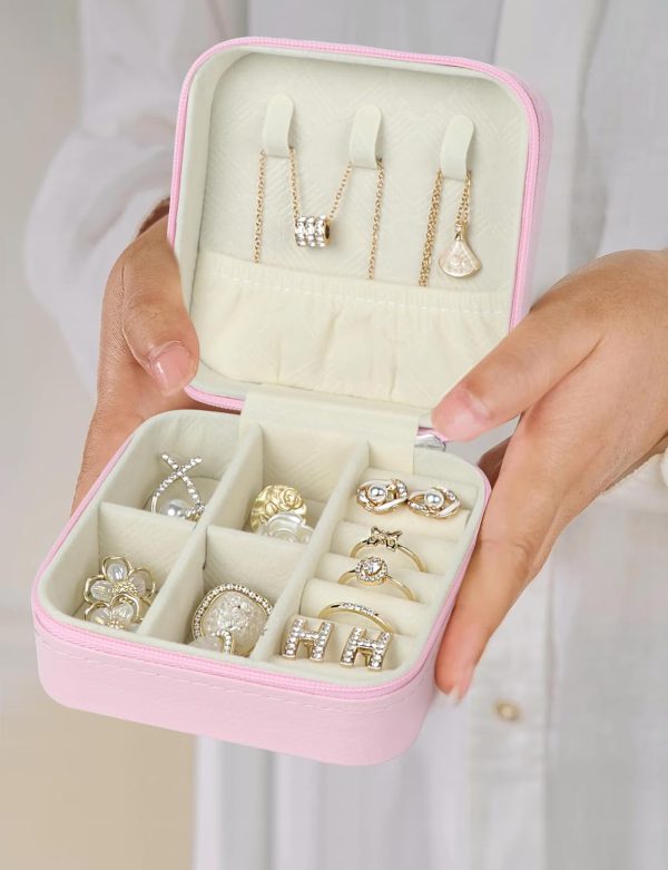 Travel Jewelry Case, Travel Jewelry Box, Mini Jewelry Travel Case, Jewelry - Image 6