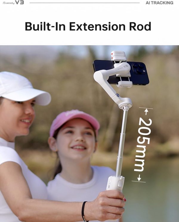 hohem iSteady V3 Gimbal Stabilizer for Smartphone, AI Tracker Fill - Image 6