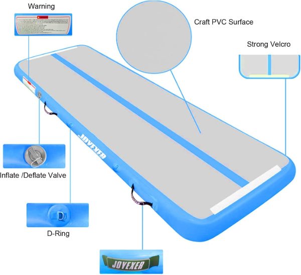 Inflatable Air Gymnastics Mat 6.6ft 10ft 13ft 16ft Tumbling Training Mat - Image 4
