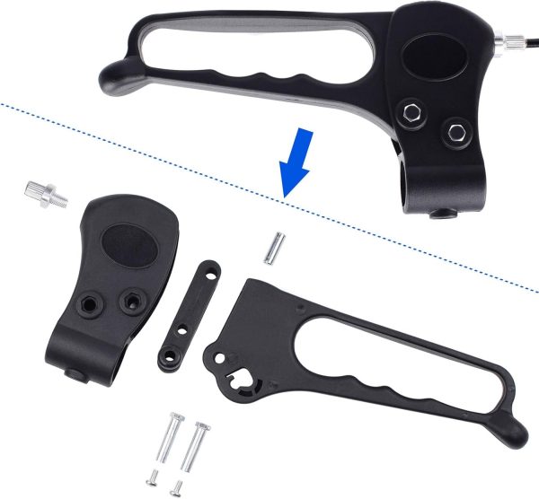 Hand Brake with 41'' Cable for 4-Wheel Folding Drive Rollator Rolling - Image 8