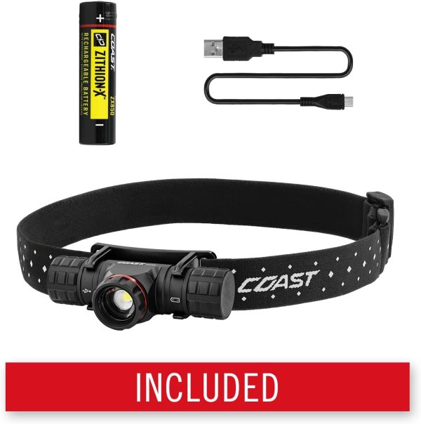 Coast XPH30R 1200 Lumen USB-C Rechargeable Dual Power Headlamp with Twist - Image 13