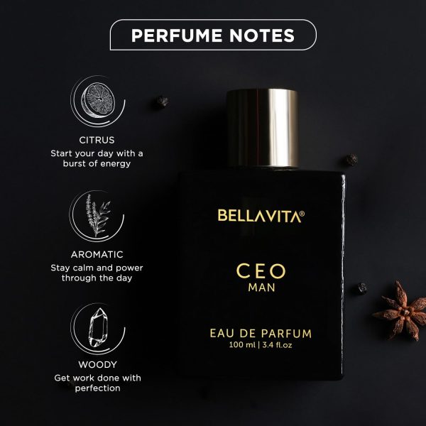 Luxury CEO Man Eau De Parfum Perfume with Lemon, Lavender, Tonka, Mandarin - Image 2