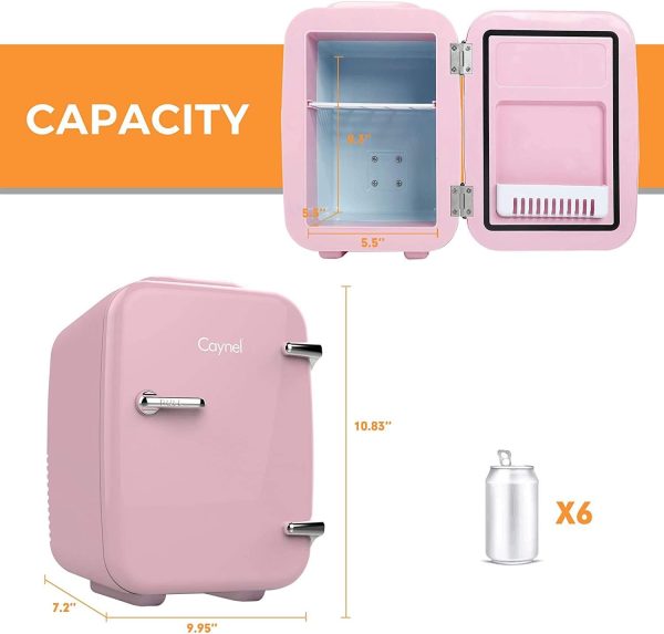 CAYNEL Mini Fridge Portable Thermoelectric 4 Liter Cooler and Warmer for - Image 5