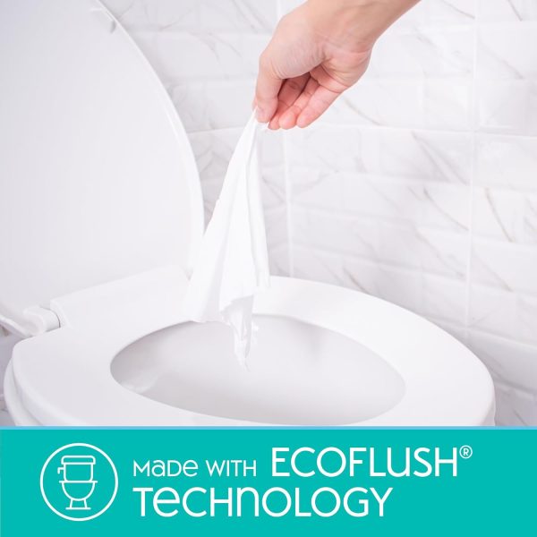 Nice 'N Clean Adult Flushable Wipes (8 x 42 Count) | Personal Cleansing - Image 9