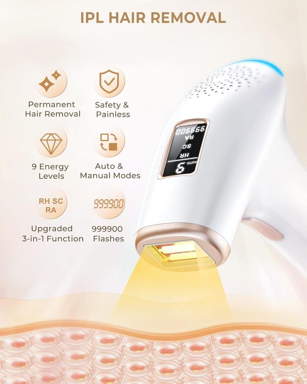 LYSMOSKI Laser Hair Removal Device for Women and Men at Home IPL Hair - Image 6