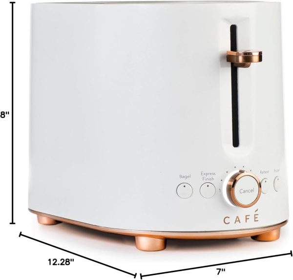 Café Express Finish 2-Slice Toaster | Extra-Wide Slots, Extra Lift for - Image 6