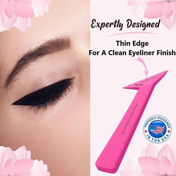 Eyeliner Stencils Pencil Liquid Waterproof Tool For Liner Makeup Brush Pen - Image 3