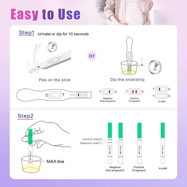 Early Detection Pregnancy Test Set Combo Pack 16 Counts, Hcg Test Sticks - Image 3