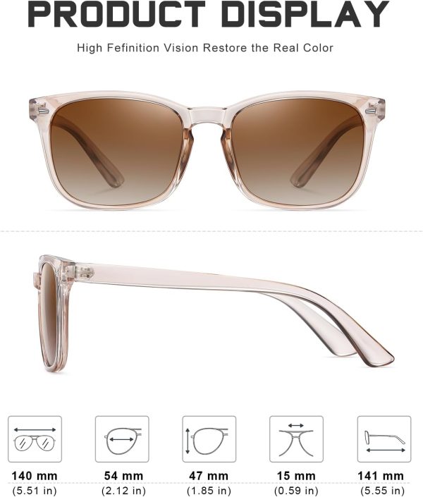 FEIDUSUN Polarized Sunglasses for Women and Men Classic Trendy Sun Glasses - Image 4