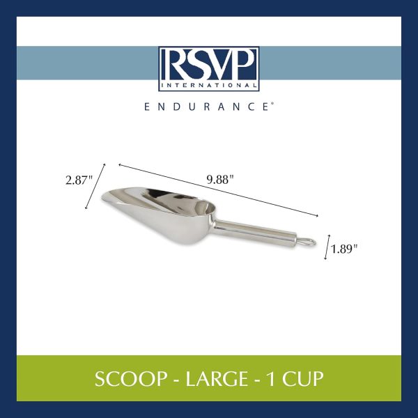 RSVP International Endurance Stainless Steel Measuring Scoop Collection, - Image 3
