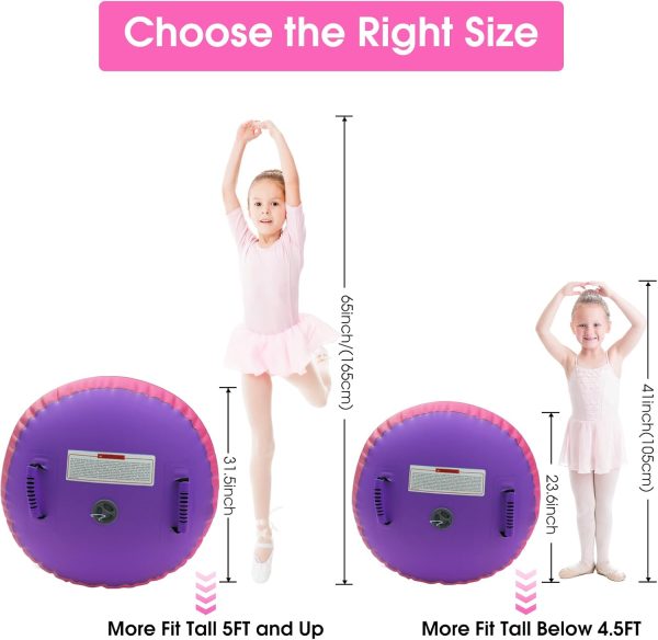 Gymnastics Barrel Equipment for Kids Inflatable Air Roller Tumbling Mat - Image 2