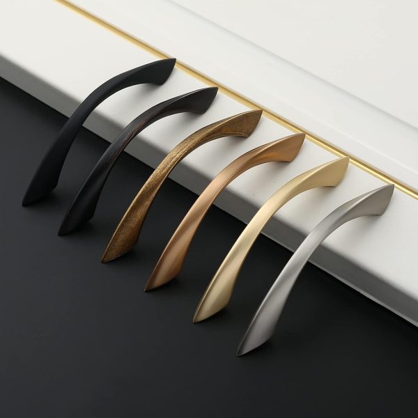 Amerdeco 10 Pack Matte Black 6.3 Inch(160mm) Hole Centers Kitchen Arch - Image 2