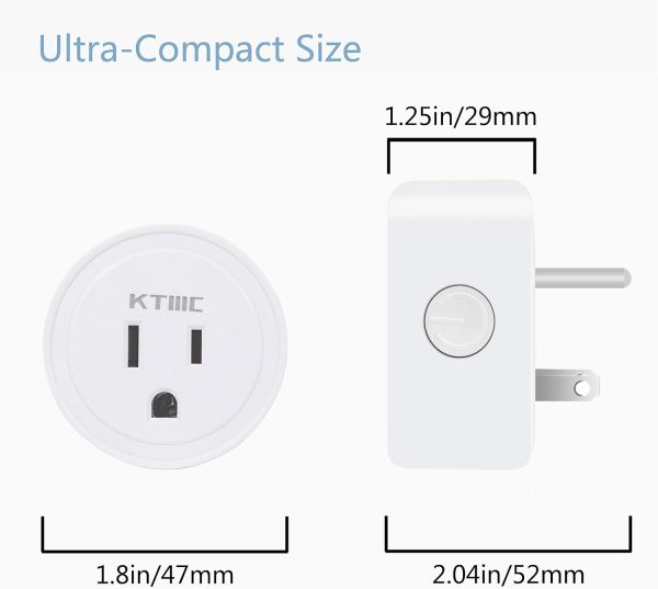 Smart plug 4 Packs, KTMC Mini Wifi Outlet Compatible with Alexa, Google - Image 7