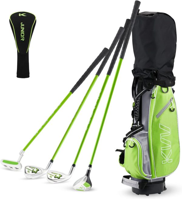 KVV Junior Complete Golf Club Set for Kids/Children Right Hand, Includes - Image 7