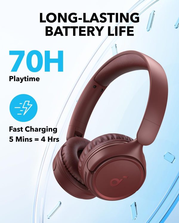 Soundcore H30i Wireless On-Ear Headphones, Foldable Design, Pure Bass, 70H - Image 3