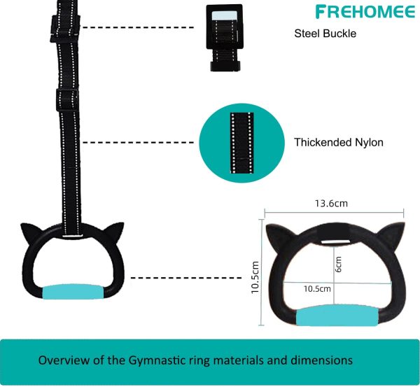 Professional Gymnastic Rings,Both for Adults and Kids,Support - Image 6