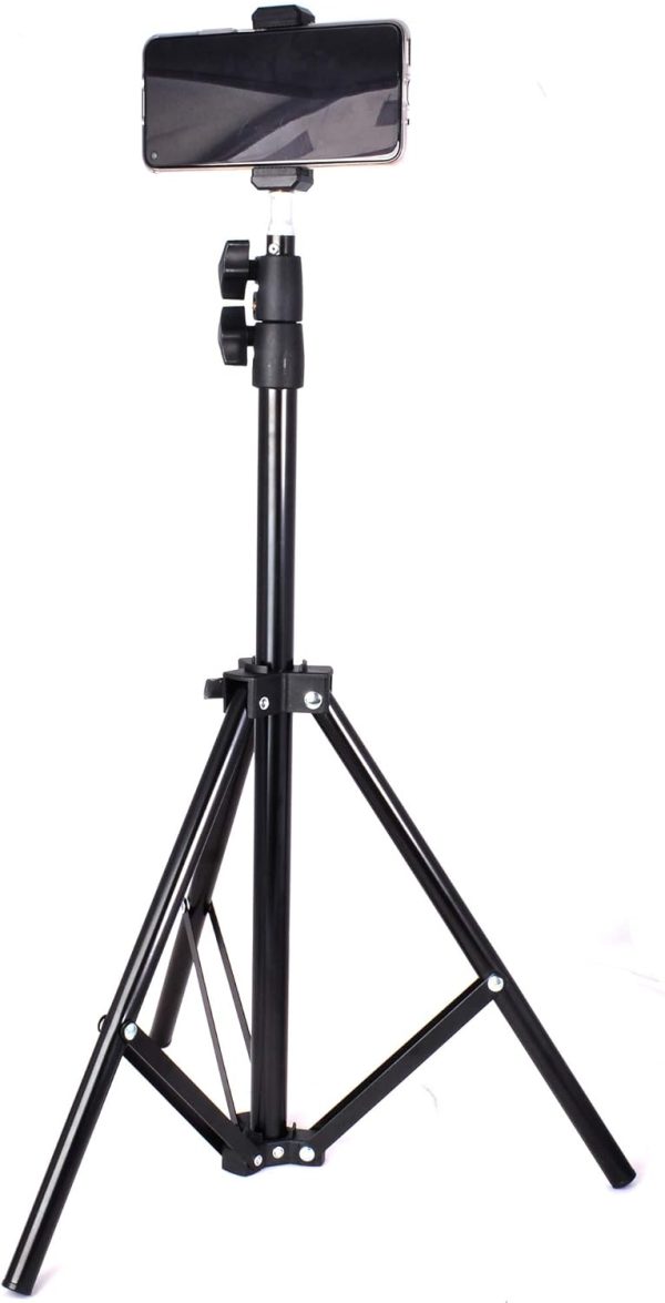 Light Stand, 7-Foot Photography Tripod Stand, Floor Selfie Ring Light - Image 2