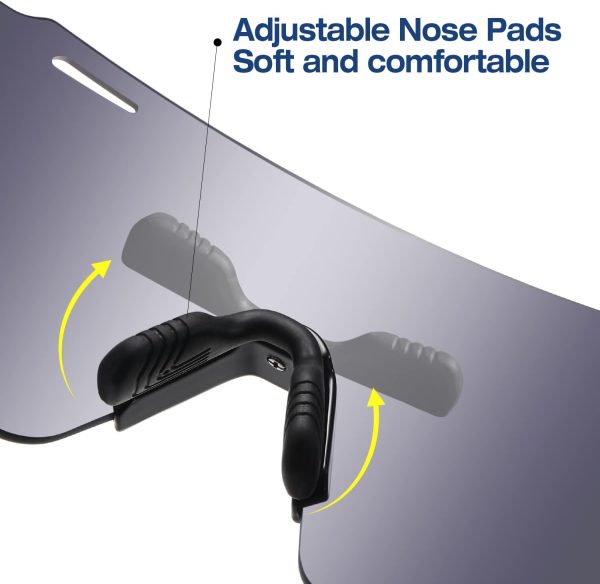 Baseball Sunglasses for Men Women, Wrap Around Sports Sunglasses for - Image 5