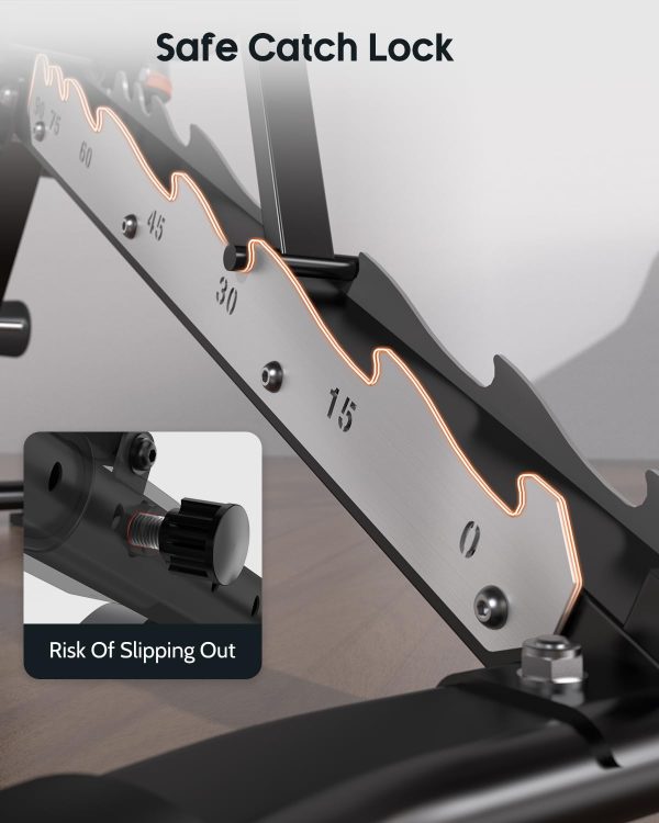 Lusper 800lb Upgraded Adjustable Weight Bench, Foldable Strength Training - Image 3