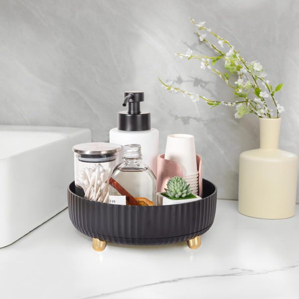 Makeup Perfume Organizer Tray 360 Degree Rotating Lazy Susan Skincare - Image 3