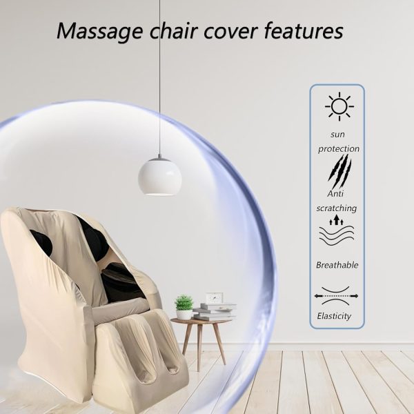 Full Body Shiatsu Massage Chair Cover, Massage Chair Cover, Stretch Fabric - Image 2