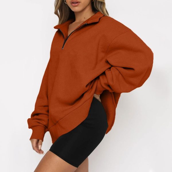 SERYU Oversized Sweatshirt Womens Loose Fit 2024 Fleece Fall Long Sleeve - Image 4