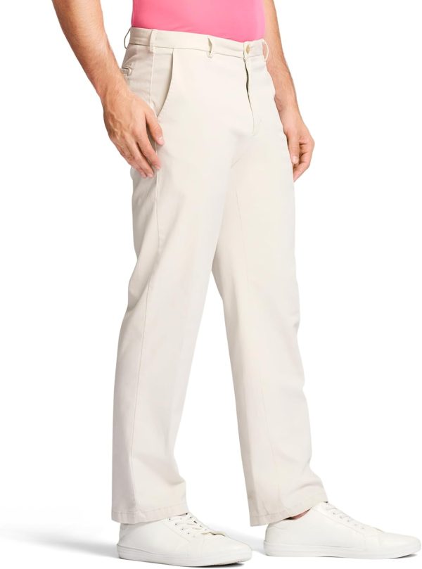 IZOD Men's Saltwater Stretch Flat Front Straight Fit Chino Pant - Image 3