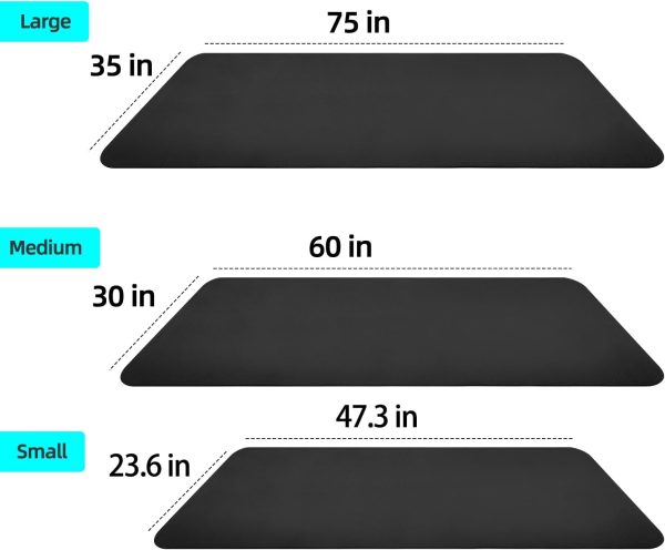 Exercise Equipment Mat - Treadmill Mat, Stationary Bike Mat, Exercise Mat, - Image 4