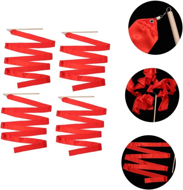 Gymnastics Ribbon Rhythmic Ribbon Gymnastics Streamer Wand Ribbon for - Image 4