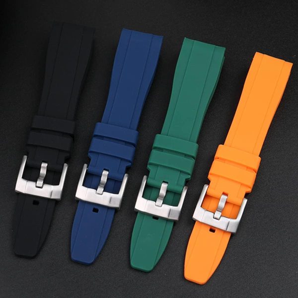 Dexter Top Grade Silicone Curved Lug End Watch Strap- Watch Bands For Men & - Image 5