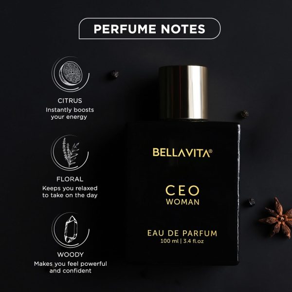 Bella.vitaa Luxury CEO Woman Eau De Parfum Perfume with Bergamot, Tonka & - Image 3