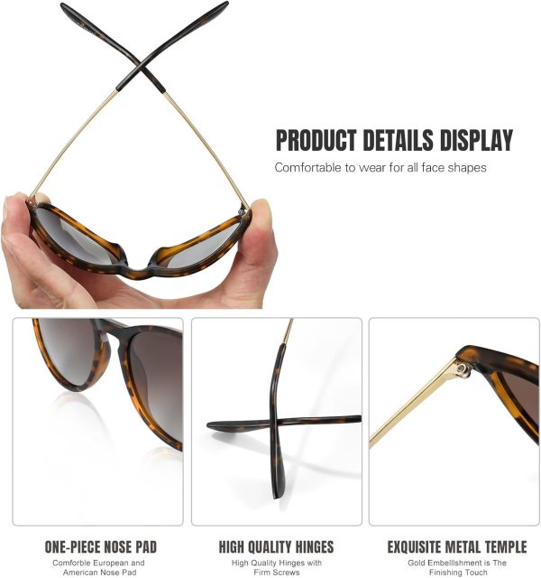CHBP Polarized Sunglasses for Women Men - Trendy 2024 Vintage Classic Retro - Image 4