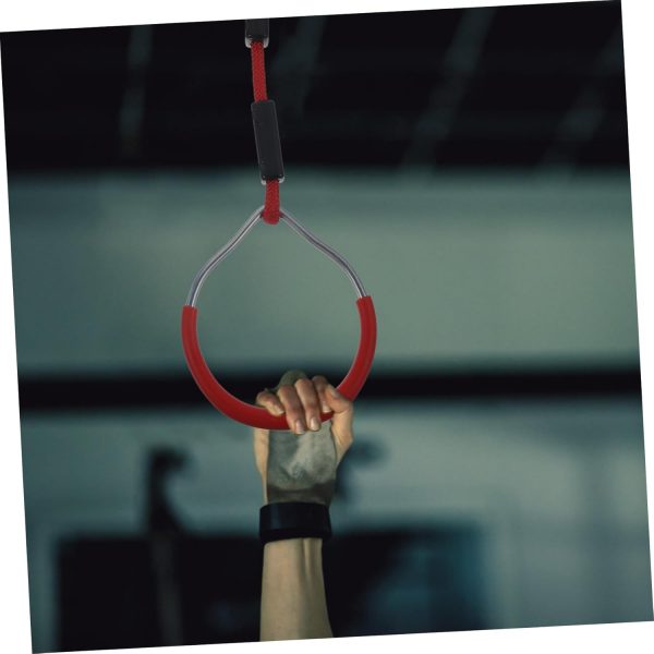 KICHOUSE 2pcs Rings Pull up and Dip Bar Obstacles Cable Weights Exercise - Image 4