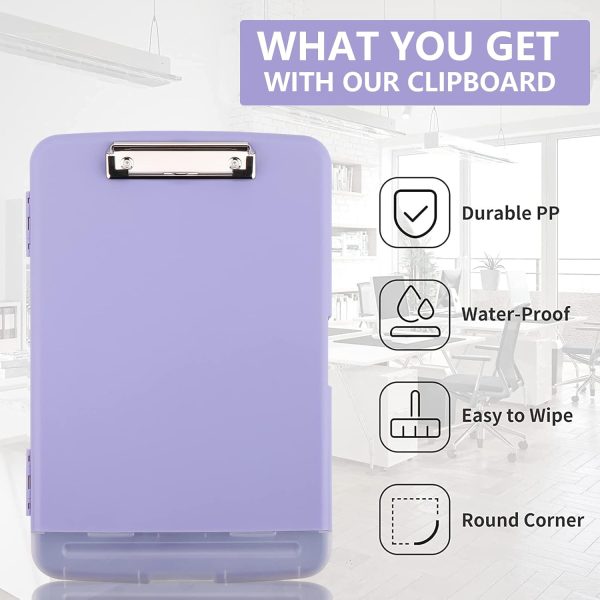 Clipboard with Storage, A4 Binder Nursing Clipboards with Pen Holder, Heavy - Image 7