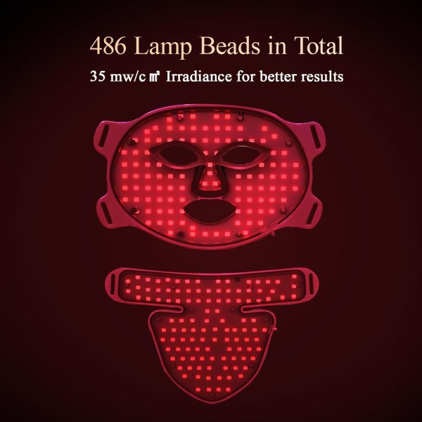Led Red Light Therapy Face & Neck Mask, 7 Colors Led Light Therapy Facial - Image 3