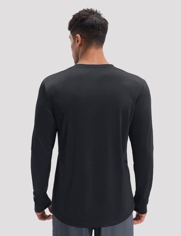 BALEAF Men's Mountain Bike Shirts Long Sleeve Cycling Jersey Zipper Pocket - Image 2