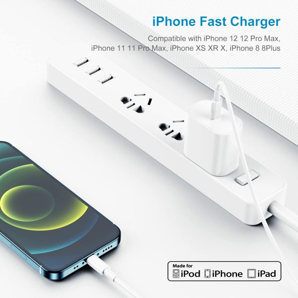 iPhone Charger Fast Charging 6ft Cord【Apple Certified】 USB C to Lightning C - Image 3