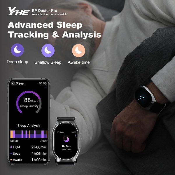 YHE Smartwatch BP Doctor Pro with Patented Cuff, Wrist Blood Pressure - Image 4