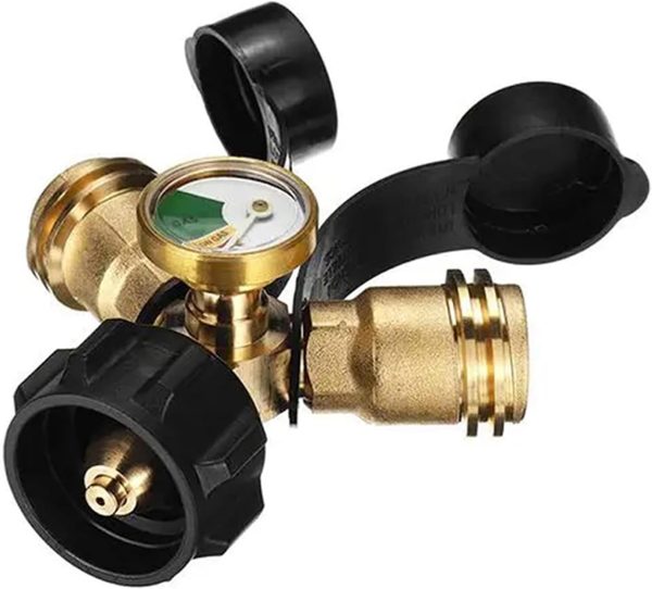 Two Way Propanes Hose Splitter Manifolds with Shutoffing Valves for Camp - Image 8
