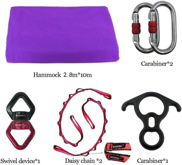 DASKING Premium Aerial Silks Equipment - Safe Deluxe Aerial kit - Image 2