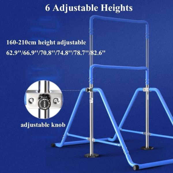 HYO&ZOY Gymnastic Bar Horizontal Bar Expandable Gymnastic Bar Folding for - Image 4