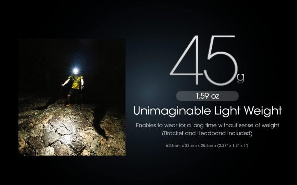 Nitecore NU25 400 UL Ultra Lightweight Headlamp, 400 Lumen USB-C - Image 4
