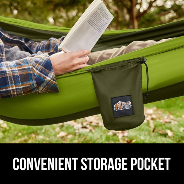 Gorilla Grip Durable Portable Camping Hammock, Holds 400lbs with Heavy Duty - Image 9