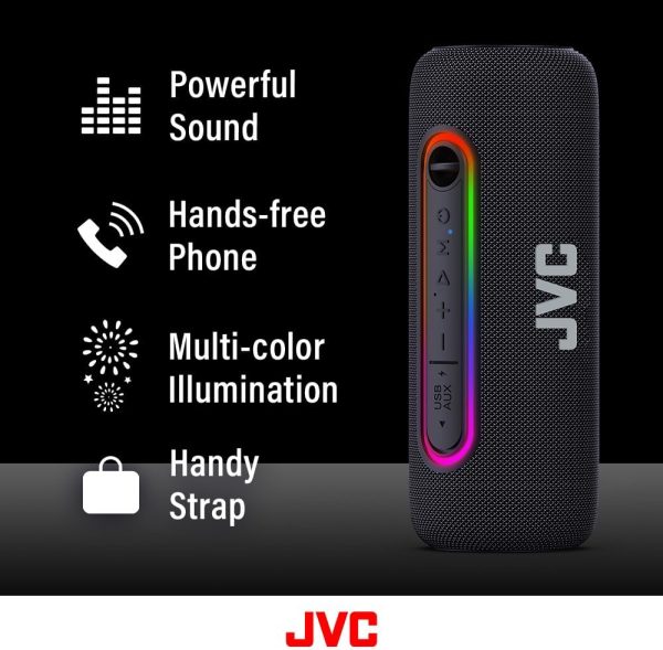 JVC Illuminated Portable Wireless Speaker with 20W max outputs, Dynamic - Image 2