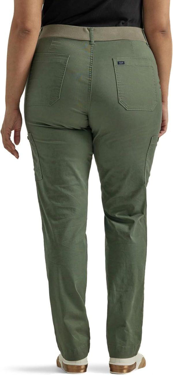 Lee Women's Plus Size Ultra Lux Comfort with Flex-to-go Utility Pant - Image 3